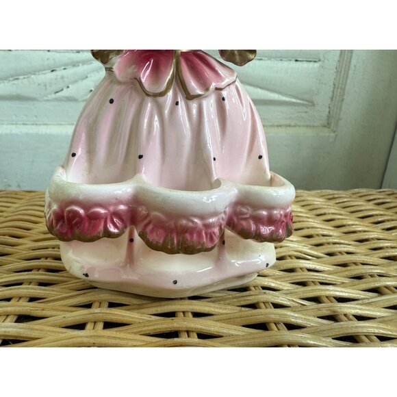 Vintage 50's Chadwicks Pink Victorian Lady Vanity Lipstick Holder - Picture 7 of 9